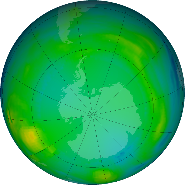 Ozone Map 1980-07-26
